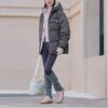 Adidas Down Jacket Reversible Solid Color Zipper Long Sleeve Puffer Coat Unisex Jackets KQ5543