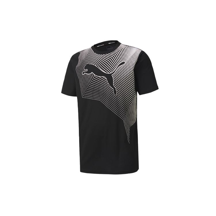 

Футболка Puma Running Round Neck с коротким рукавом Мужские топы Черная 518948-01