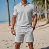 2026 Summer Collection: High-Quality Versatile Trendy Short Sleeve Polo Shirt & Shorts Set - Casual Fashion