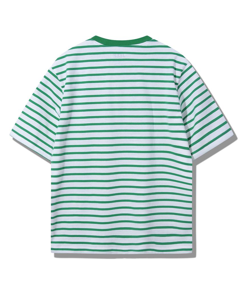 JEEP Wavy Striped Short Sleeve T-Shirt (Jq5Tsu121Gn)