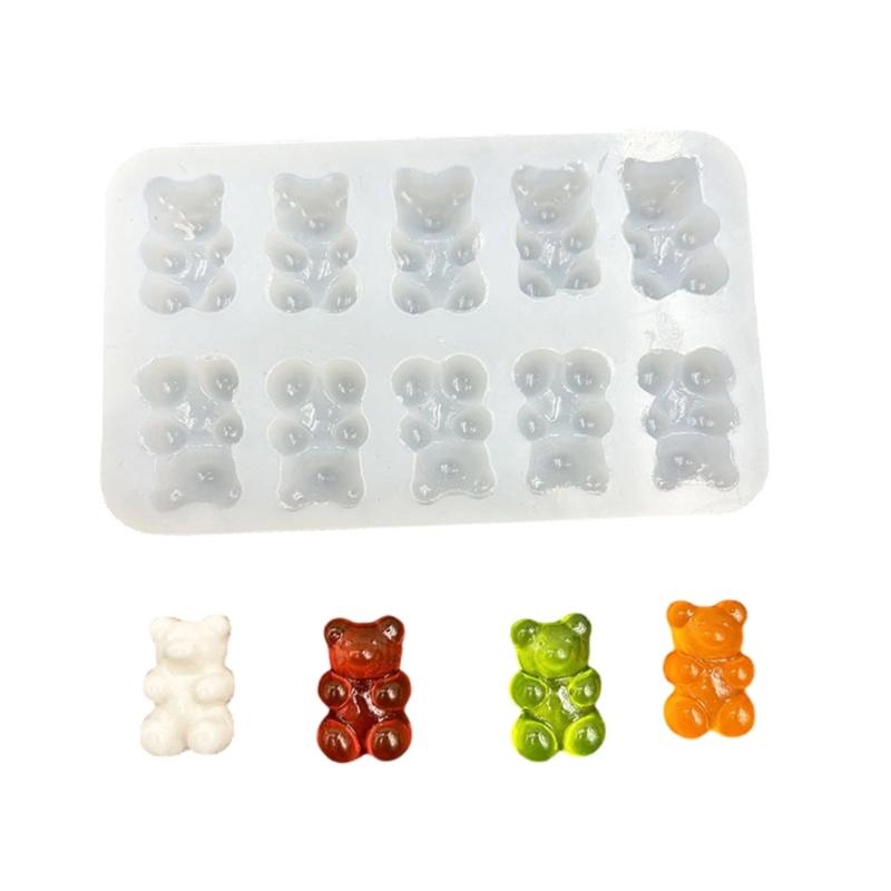 

Силиконовые кристаллы Эпоксидная форма медведя для изготовления ювелирных изделий, рукоделия, многоразовая, гибкая, детальные дизайны, легкое извлечение 1
