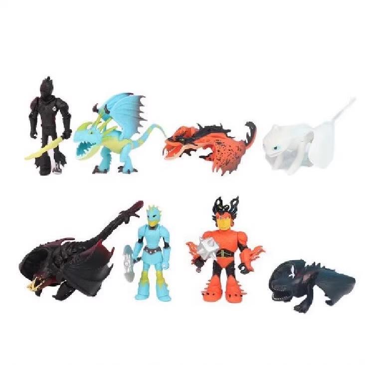 8 Styles Night Fury Figures Ornaments – How To Train Your Dragon