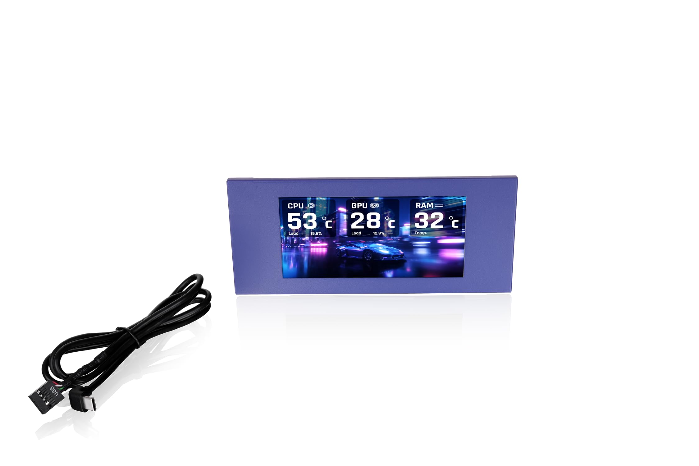 

Thermaltake LCD Panel Kit for View 600 TG Future Dusk LCD Panel Kit CS9398 6.0-inch AC-080-OONNAN-A1