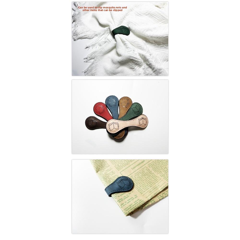 Clip per Pagina di Libro Pelle Retro Pelle Cavallo Pazzo Segnalibro Magnetico Porta Libri Magnetico Regalo