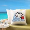 Cute B-Basiilleaf Cat Customizable Square Pillowcases, Stylish And Soft, Perfect For Beds, Cars, And Sofas.