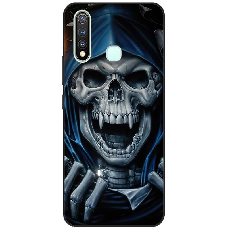 

6.53 For Vivo Y19 Case Vivo 1915 Bumper Soft TPU Silicone Cover For Vivo 1915 Case Cute Cat Cartoon Back Protective Cover Coque Vivo Y19