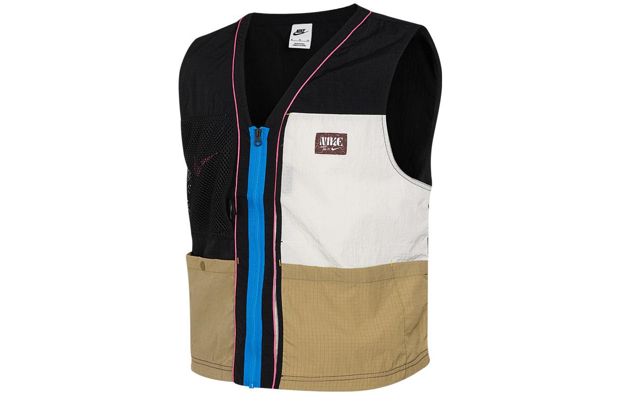 Nike Vests Men s Black V Neck Moderate Other FJ7683-010 M