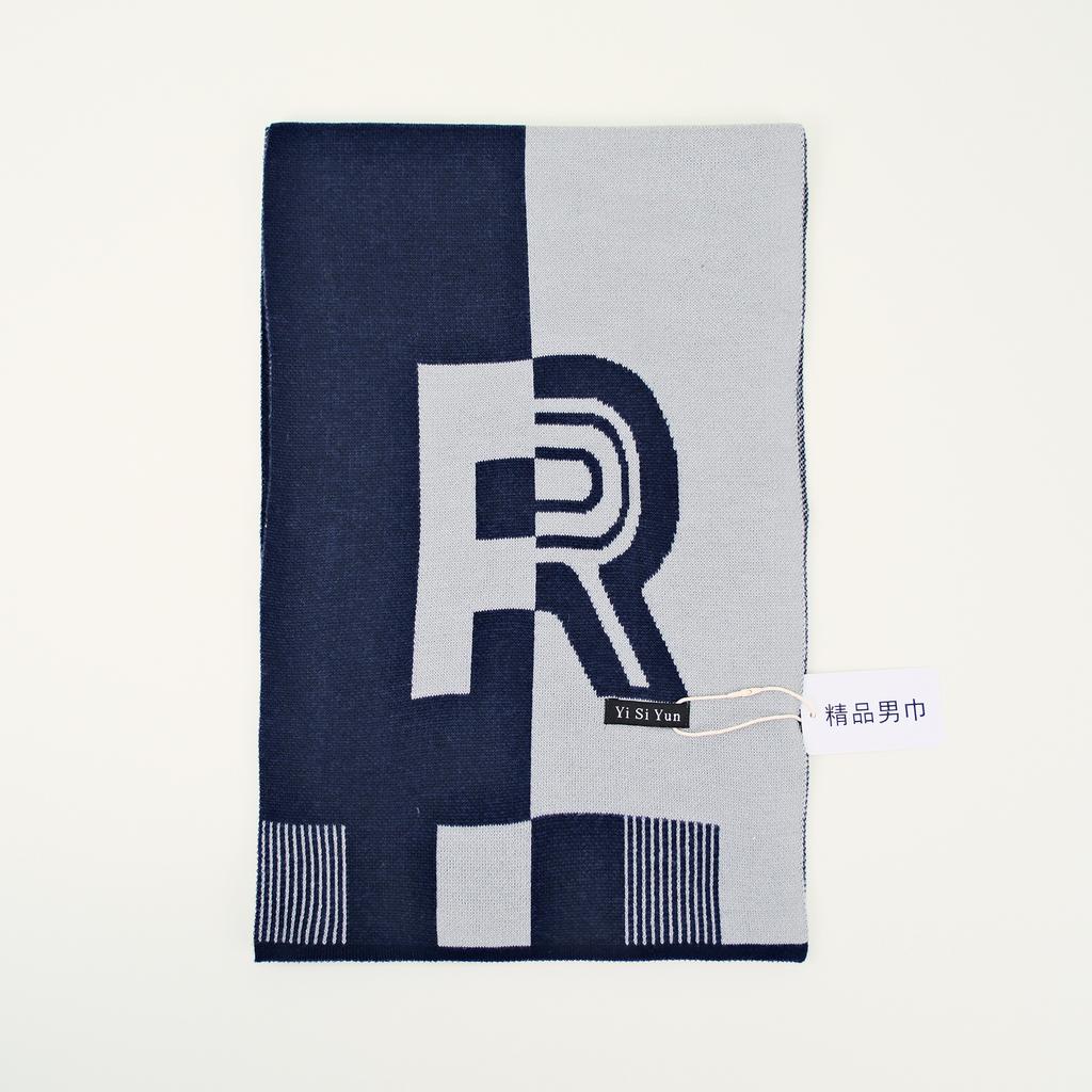 Men's Classic Winter Scarf Cashmere Feel Winter Scarves Long Formal Soft Scarf for Men Casual Scarves Luxuriously Plaid Scarf