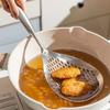 1pc Large Durable Stainless Steel Colander Skimmer Spoon, Heavy Duty Food Strainer Spoon for Frying & Cooking, Kitchen Utensils