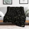 Just Witch Things black and beige Throw Blanket Multi Use Warm Blanket for Living Room Bedroom