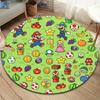 Super Mario Round Area Rug Carpet Rug For Living Room Bedroom Sofa Playroom Decor Nonslip Floor Mat