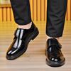 Thick Soled Business Dress Mens Shoes Classic Leather Men Suits Slip-On Shoes Luxury British Style Party Designer Shoes