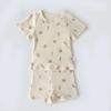 Danish-style Cotton Girls' Summer Pajama Set - Short Sleeve