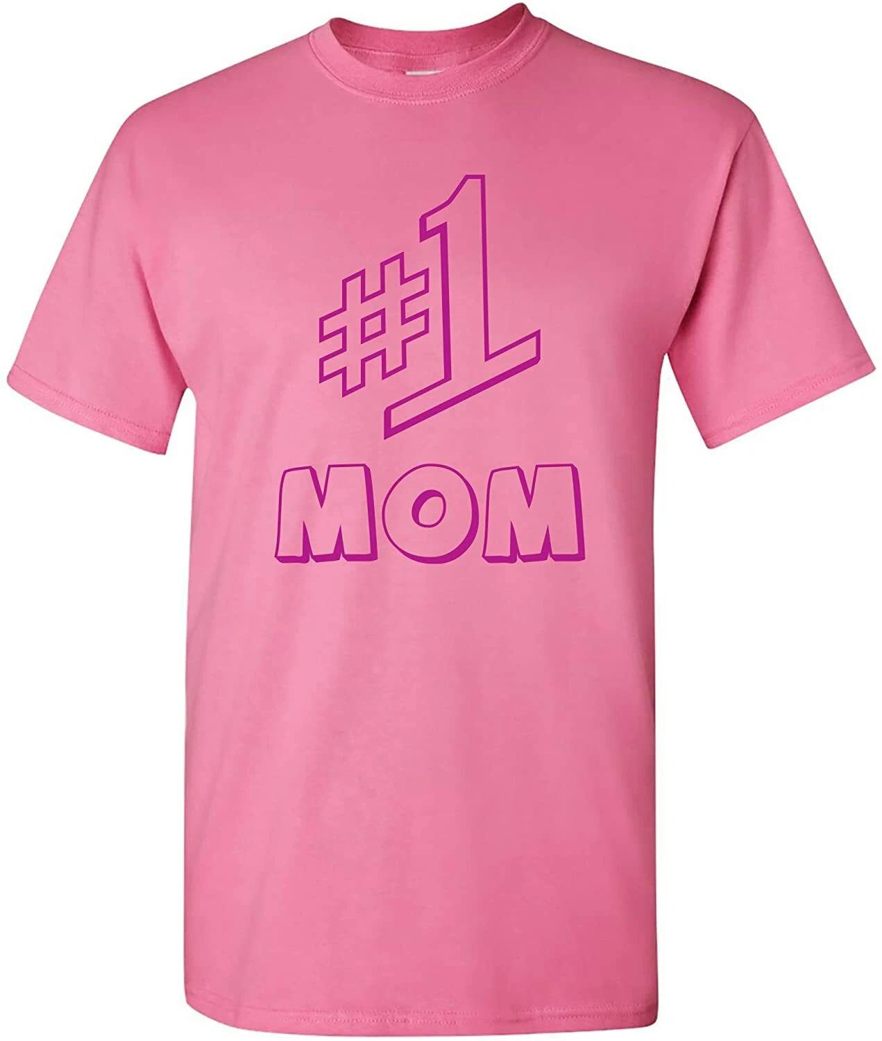 #1 Mom - Funny Classic Mother s Day Mama Cute T-Shirt - Azalea 2XL