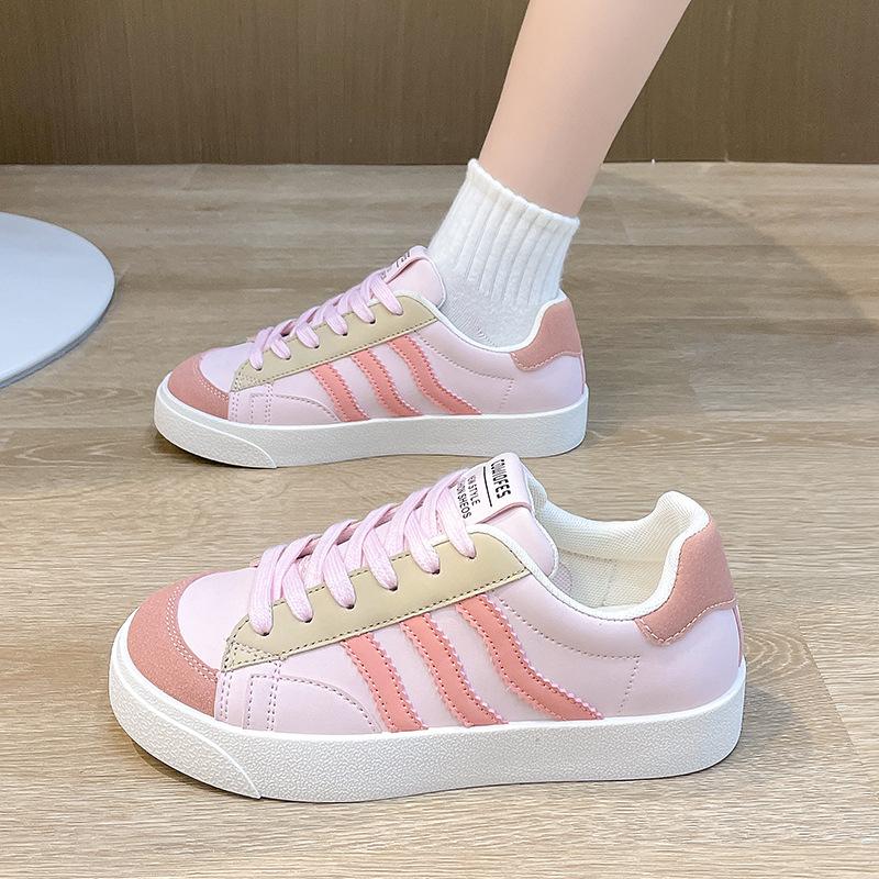 

Little white shoes women s shoes 2025 new board shoes trendy casual flat shoes ins trendy versatile student white sports 40