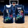 Canotta da Basket da Uomo Chet Holmgren Edizione 3D AI #3 Top da Pallacanestro USA per Ragazzi Bambini Allenamento Traspirante Canotta Larga