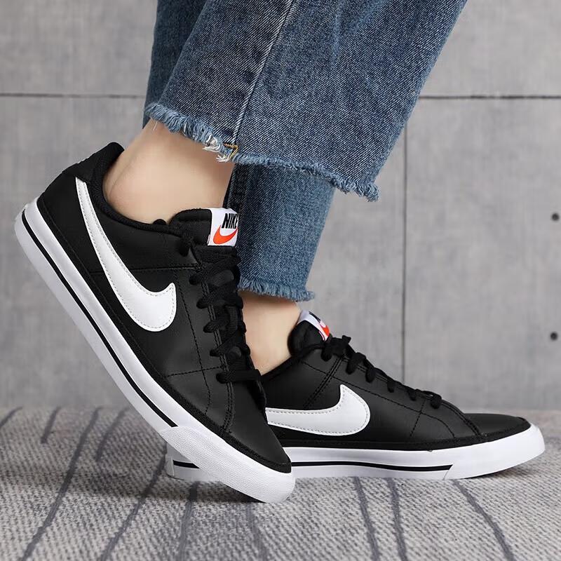 Nike Court Legacy GS Black White Kids Sneakers Gum-Light-Brown DA5380-002