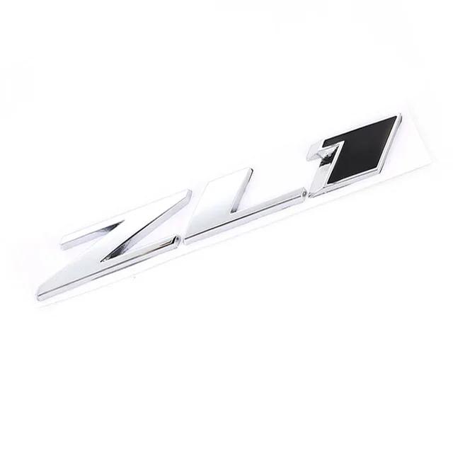 ZL1 Logo Car Rear Trunk Emblem Sticker for Chevrolet Camaro Cavalier Onix Cruze Aveo Silverado Side Decal Modified Decoration