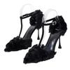 Autumn and Winter New Pointed Rabbit Wool Lamb Wool Women's Fine Heel Bag Head High Heel Fluffy Shoes Plush Single Shoes Sandals