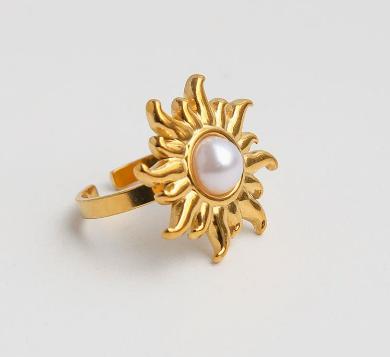 Vintage Flower Rings Adjustable Minimalist Luxury Ring Set