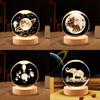 Crystal Luminous Global Ball Decoration Star Walk Night Light Usb Direct Insertion
