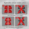 For Tesla Model Y 2019-2025 Juniper Model 3 Highland 2024 Car Carbon Fiber Interior Door Switch Button Trim Stickers Accessories