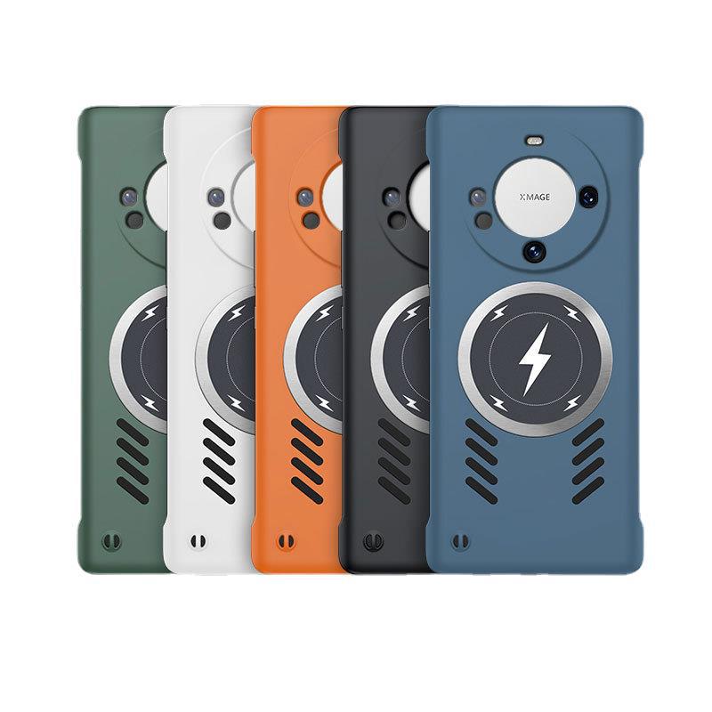 Applicable to Huawei mate70Pro borderless mobile phone case mate60Pro lightning magnetic mate50 protective case