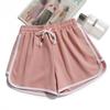 Pantaloni scurți sport de trei minute pentru femei, largi, de vară, pentru acasă, versiune coreeană, de purtat casual, cu talie înaltă, subțiri, pantaloni de pijama, se asortează cu orice