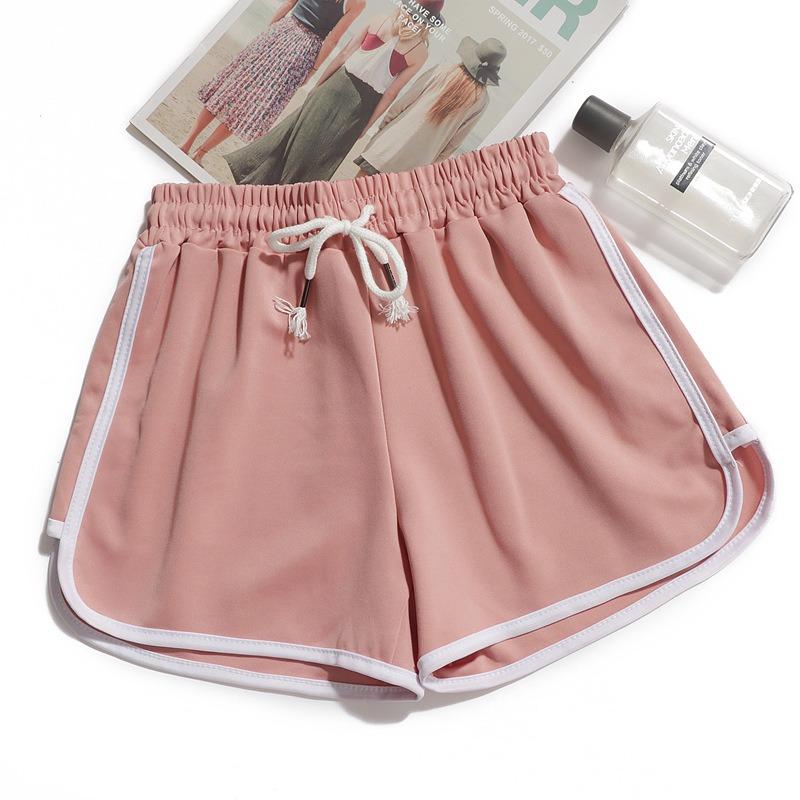 Pantaloni scurți sport de trei minute pentru femei, largi, de vară, pentru acasă, versiune coreeană, de purtat casual, cu talie înaltă, subțiri, pantaloni de pijama, se asortează cu orice