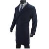European 2024 Men's Double-Breasted Wool Overcoat In Stock
