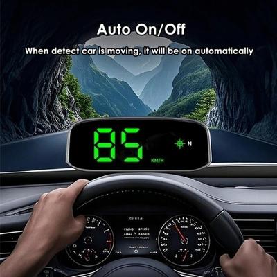 1pcs Car Speedometer Solar Head Up Display GPS Digital Intelligent Light Sensing HUD Speed Hud Display Digital Auto Electronics