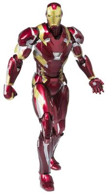 TAMASHII NATIONS Captain America Iron Man Mark 46 155mm Figura Mobile Dipinta S.H.Figuarts (Guerra civile) circa. ABS e PVC e pressofuso