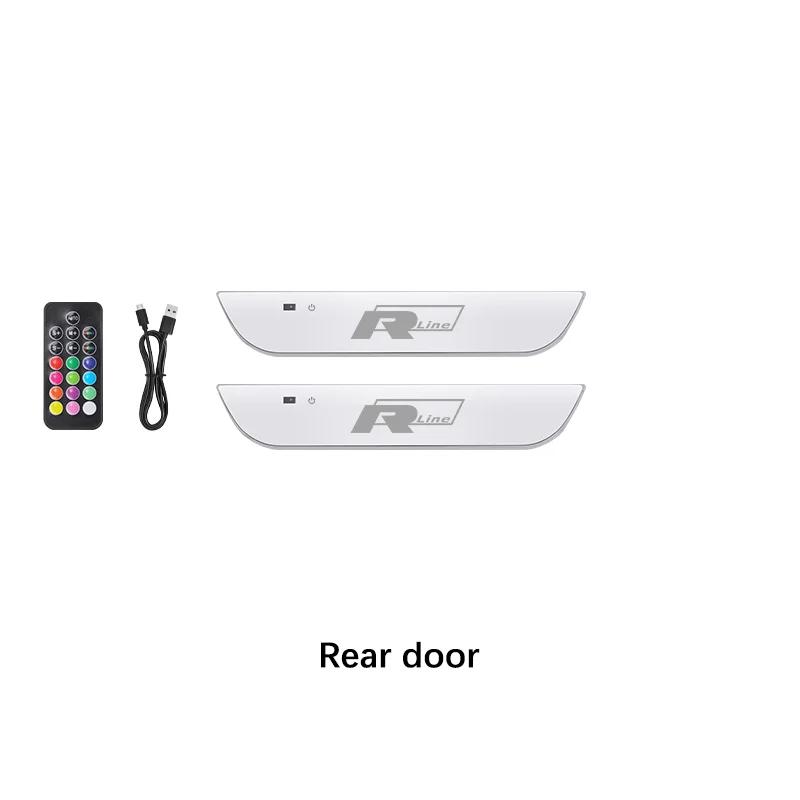 

For VOLKSWAGEN VW Car Telecontrol LED Welcome Light Threshold Atmosphere Lamp For Volkswagen R Line Touareg Arteon Tiguan Jetta