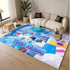 Custom Name Text Crystal Velvet Rug,Fall Guys Soft Plush Decorative Non Slip Floor Carpet