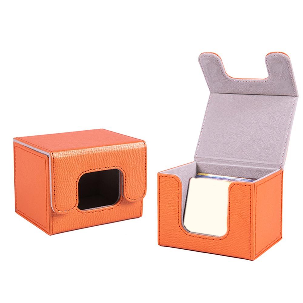 Collectible Game Trading Card Deck Box PU Leather Storage Holder New Card Carrying Organiser