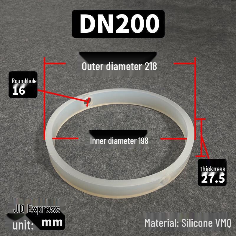 Silicone Quick-Install Butterfly Valve Seal Ring DN200