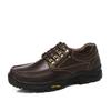 Fashion Men Casual Shoes Handmade Genuine Leather Versatile Outdoor Men Sneakers Black Brown Thick Bottom Non-Slip Classic Hiking Shoes