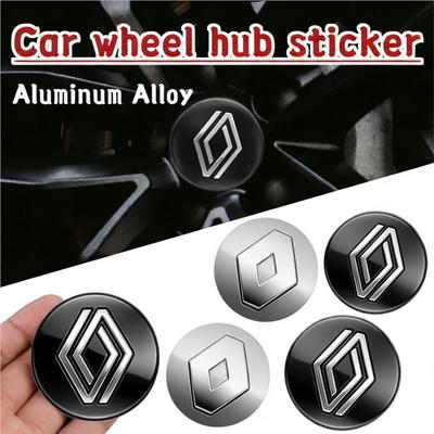 4PCS 56mm Car Wheel Hub Center Caps Emblem Sticker Styling For Renault RS Megane 2 3 4 Trafic Scenic 2 Clio Captur Twingo QM6