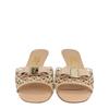 Salvatore Ferragamo Glo Bow Mules Beige