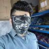 1PC Halloween Punk COS Anime Mask Ghost Step Street Dance Willow Spike Stage Performance Men's Half Face Watchdog Mask