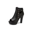 Peep Toe Sandals Women Fashion Rivet Platform Women Shoes Summer Autumn Ankle Boots Sandals Female Shoes Plus Size 43 WSH5342