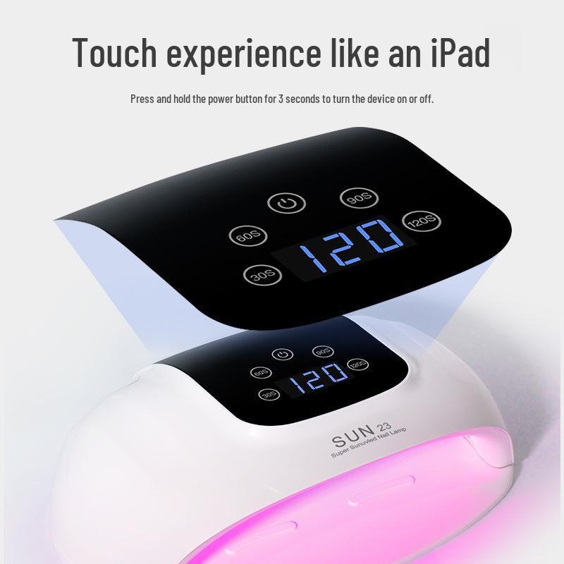 Sun23 Red Light Phototherapy Nail Lamp - Quick Dry, No Hand Blackening, Large Double Hand Size for Nail Salons.
