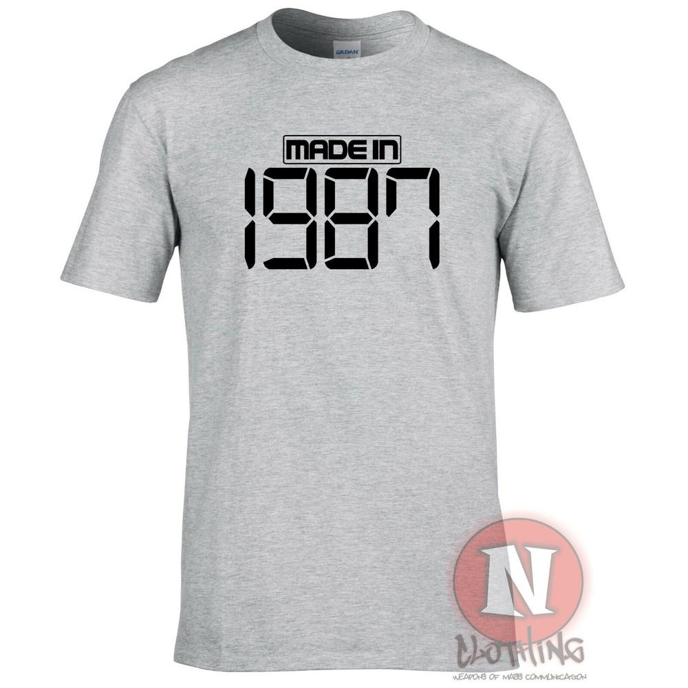 Made In 1987 TShirt Birthday Party Celebration Fancy Dress Teeshirt 2XL