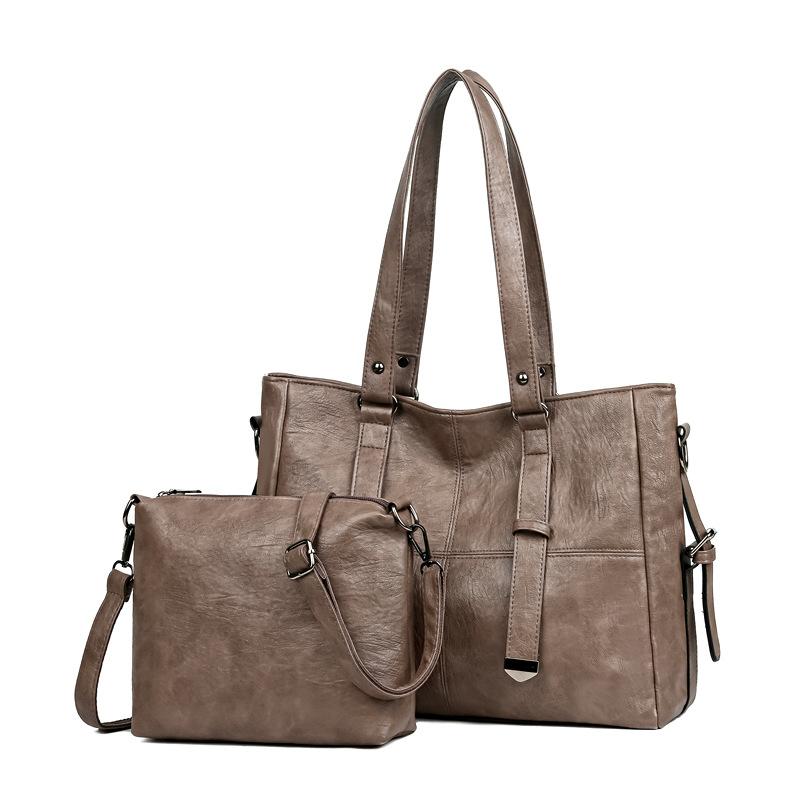 

Комплект из двух сумок женская сумка-тоут для поездок на работу большая вместительная сумка для мамы сумка через плечо