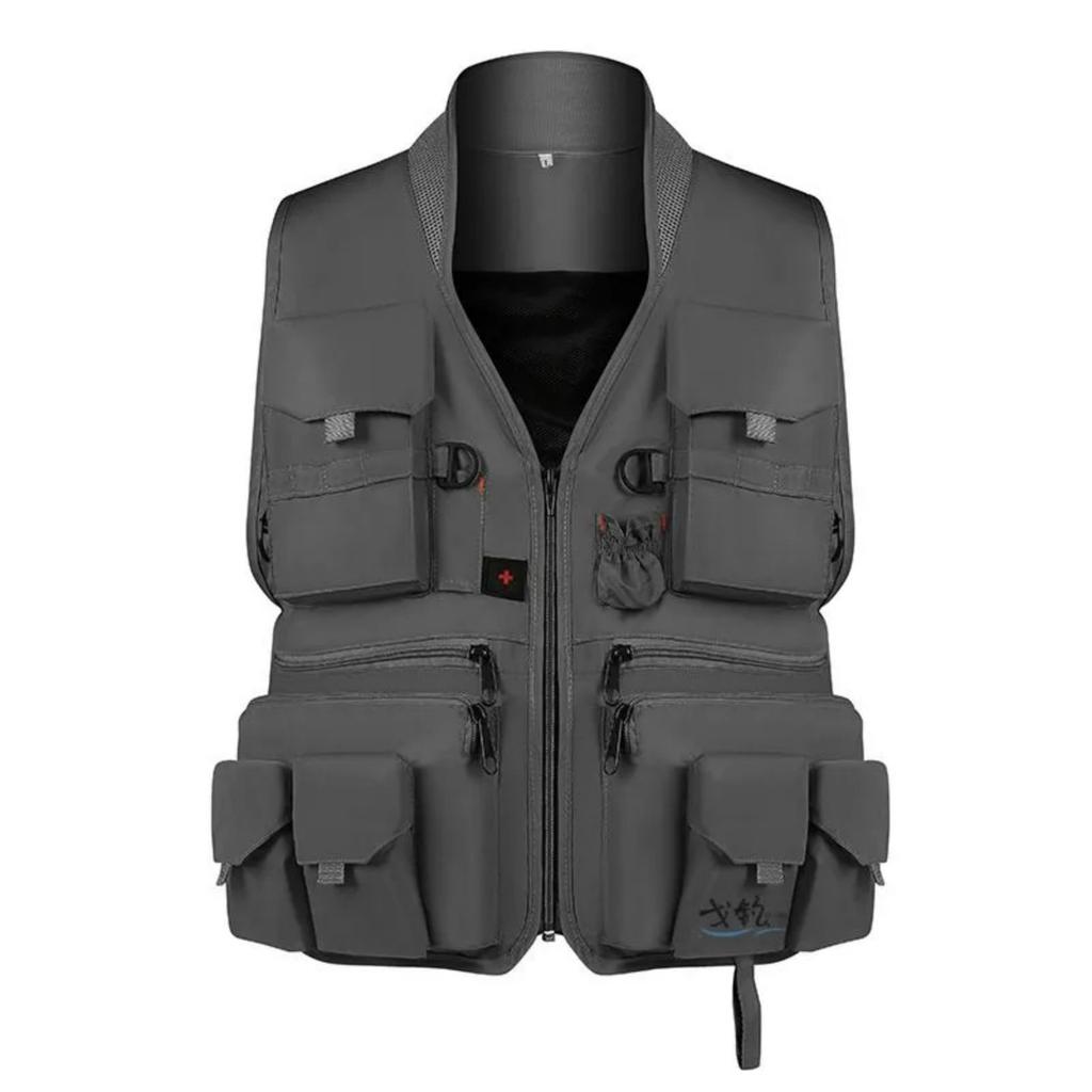 Men's Outdoor Multi-Pocket Vest Photography Fishing Breathable Comfortable Vest