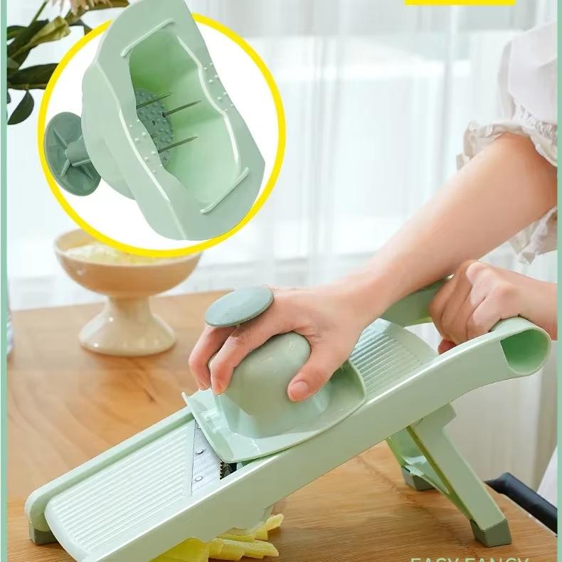 Cortador de Verduras Multifuncional Picador de Cebolla Manual Seguro No Lastima las Manos Rallador de Alimentos Rallador Rebanador de Verduras de Cocina