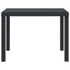 Garden Table Anthracite 100 x 100 x 73 cm Poly Rattan