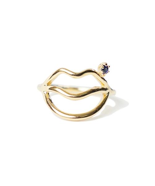 Bonbeau Lips Gold Ring 14K Gold Lip Ring (Type A)
