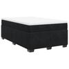 Box Spring Bed with Mattress Black 120 x 200 cm Velvet