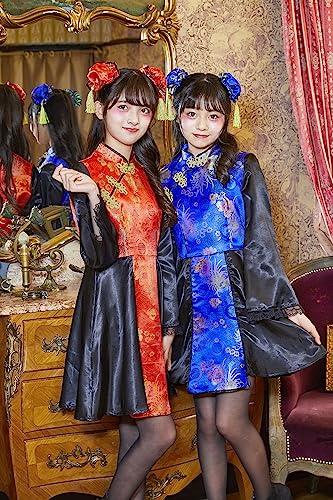 Clearstone COSCHU! Cosplay Halloween Chinese Costume for Kids and Juniors, 150cm Girls, Blue